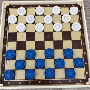 Шашки «Горки Ленинские», дорожный набор на магнитах, СССР, 1980-е гг. 001456 - фото 19026