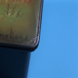 Шкатулка «Зубры», Федоскино, папье-маше, СССР, 1960-е гг. 001823 - фото 19462