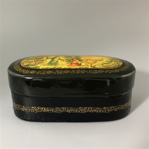 Шкатулка «Морозко», Мстера, папье-маше, СССР, 1980-е гг. 001200 - фото 19482