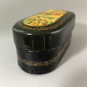 Шкатулка «Морозко», Мстера, папье-маше, СССР, 1980-е гг. 001200 - фото 19485