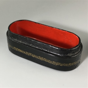 Шкатулка «Морозко», Мстера, папье-маше, СССР, 1980-е гг. 001200 - фото 19486