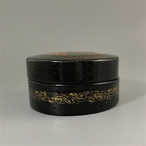 Шкатулка «Поединок», Мстера, папье-маше, СССР, 1980-е гг. 001199 - фото 19514