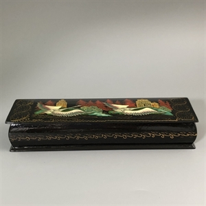 Шкатулка «Русский Север», Палех, папье-маше, СССР, 1980-е гг. 001203 - фото 19558