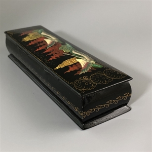 Шкатулка «Русский Север», Палех, папье-маше, СССР, 1980-е гг. 001203 - фото 19561