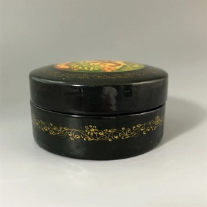 Шкатулка «Сказка», Мстера, папье-маше, СССР, 1980-е гг. 001197