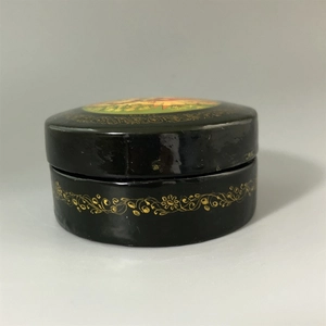 Шкатулка «Сказка», Мстера, папье-маше, СССР, 1980-е гг. 001197