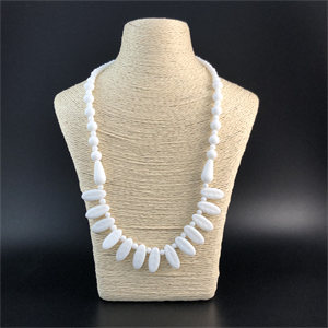 Антикварные чешские бусы «Лепесток», 1940-50-е гг., 47 см 001865 - фото 20511