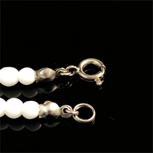 Антикварные чешские бусы «Лепесток», 1940-50-е гг., 47 см 001865 - фото 20515