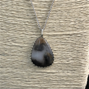 Подвеска из мохового агата «Дымка», Россия , 2000-е гг. 001836 - фото 20636