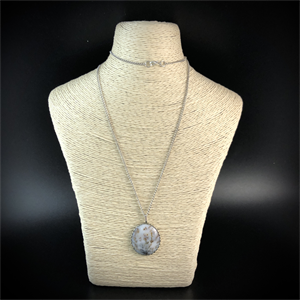 Подвеска из мохового агата «Зима», Россия , 2000-е гг. 001830 - фото 20640