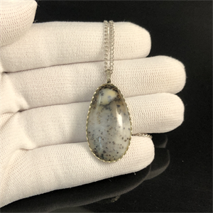 Подвеска из мохового агата «Фантазия», Россия , 2000-е гг. 001835 - фото 20672