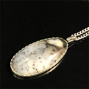 Подвеска из мохового агата «Фантазия», Россия , 2000-е гг. 001835 - фото 20675