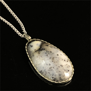 Подвеска из мохового агата «Фантазия», Россия , 2000-е гг. 001835 - фото 20676