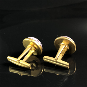 Чешские запонки с художественным стеклом, 1970-е гг. 001829 - фото 20823