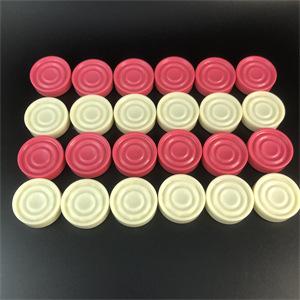 Шашки (розовые и белые), карболит, СССР, 1980-е гг. 001867 - фото 20874