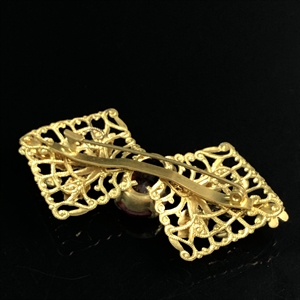 Антикварная чешская брошь «Бант», 1940-е гг. 001888 - фото 21029