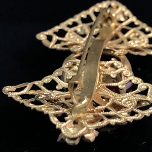 Антикварная чешская брошь «Бант», 1940-е гг. 001888 - фото 21030