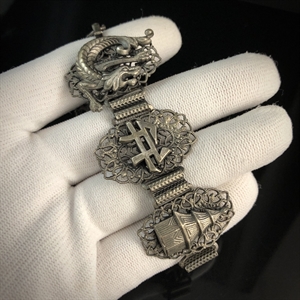 Винтажный чешский браслет, 1970е гг 001890 - фото 21059