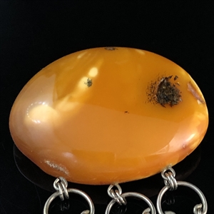 Брошь с подвесками из цельного природного янтаря, Прибалтика , 1970-е гг. 001891 - фото 21073