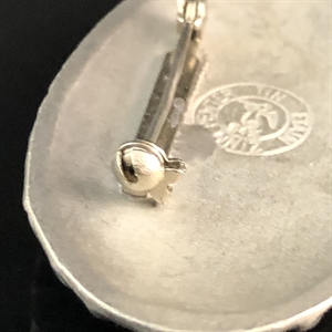 Винтажная брошь из пьютера, 1980-е гг. 001892 - фото 21088