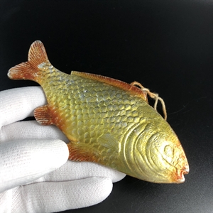 Советская ёлочная игрушка «Рыбка», объёмный картонаж, СССР, 1950-е гг. 001893 - фото 21110