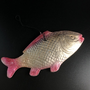 Советская ёлочная игрушка «Рыбка», объёмный картонаж, СССР, 1950-е гг. 001894 - фото 21120