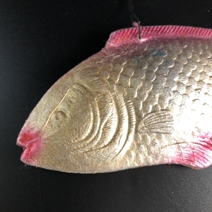 Советская ёлочная игрушка «Рыбка», объёмный картонаж, СССР, 1950-е гг. 001894 - фото 21123