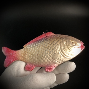 Советская ёлочная игрушка «Рыбка», объёмный картонаж, СССР, 1950-е гг. 001894 - фото 21125