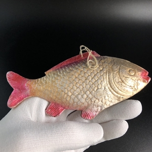 Советская ёлочная игрушка «Рыбка», объёмный картонаж, СССР, 1950-е гг. 001895 - фото 21141