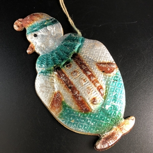 Советская ёлочная игрушка «Клоун», объёмный картонаж, СССР, 1950-е гг. 001899 - фото 21206