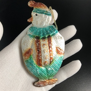 Советская ёлочная игрушка «Клоун», объёмный картонаж, СССР, 1950-е гг. 001899 - фото 21212