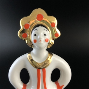 Статуэтка «Матрешка-невеста», Дулево, фарфор, СССР, 1980-е гг 001919 - фото 21671