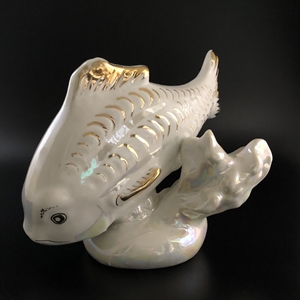 Статуэтка «Карп», Дулёво, фарфор, СССР, 1963-й г. 001922 - фото 21720