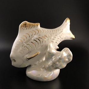 Статуэтка «Карп», Дулёво, фарфор, СССР, 1963-й г. 001922 - фото 21721