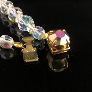 Чешские бусы с покрытием Aurora Borealis, 53 см, 1980-е гг. 001927 - фото 21774