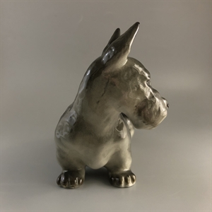 Статуэтка «Скотчтерьер», фарфор, ЛФЗ, СССР, 1960-е гг. 001945 - фото 22072