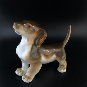 Статуэтка «Такса», ЛФЗ, фарфор, СССР, 1970-е гг. 001946 - фото 22093