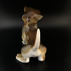 Статуэтка «Такса», ЛФЗ, фарфор, СССР, 1970-е гг. 001946 - фото 22094