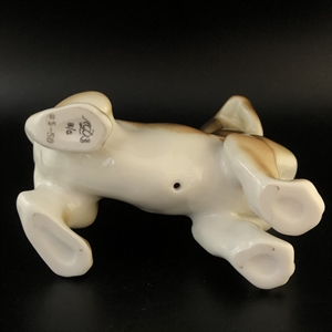 Статуэтка «Такса», ЛФЗ, фарфор, СССР, 1970-е гг. 001946 - фото 22096