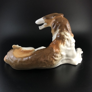 Статуэтка «Борзая», фарфор, ЛФЗ, СССР, 1970-е гг. 001948 - фото 22120