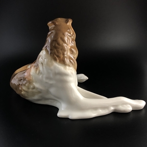 Статуэтка «Борзая», фарфор, ЛФЗ, СССР, 1970-е гг. 001948 - фото 22121