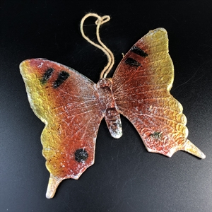 Советская ёлочная игрушка «Бабочка», объёмный картонаж, СССР, 1960-е гг. 001950 - фото 22148