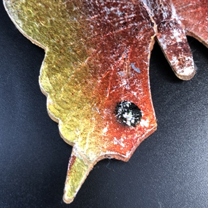 Советская ёлочная игрушка «Бабочка», объёмный картонаж, СССР, 1960-е гг. 001950 - фото 22153