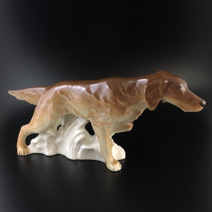 Статуэтка «Ирландский сеттер», фарфор, ЛФЗ, СССР, 1970-е гг. 001952 - фото 22187