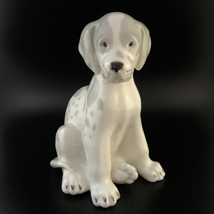 Статуэтка «Щенок дога», фарфор, ЛФЗ, СССР, 1970-е гг. 001954 - фото 22228