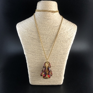 Чешский кулон на цепочке «Ёлочка», 1970-е гг. 001959 - фото 22303