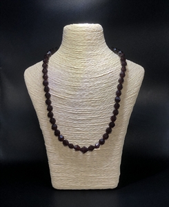 Чешские бусы из гранатового стекла, 44 см, 1980-е гг. 001965 - фото 22396