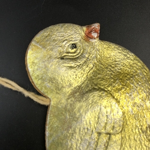 Советская ёлочная игрушка «Цыплёнок», объёмный картонаж, СССР, 1940-е гг. 001967 - фото 22445