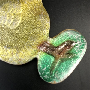 Советская ёлочная игрушка «Цыплёнок», объёмный картонаж, СССР, 1940-е гг. 001967 - фото 22446