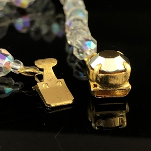 Чешские бусы с покрытием Aurora Borealis, 63 см, 1980-е гг. 001973 - фото 22537